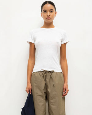 LAURA SLIM FIT TEE / WHITE