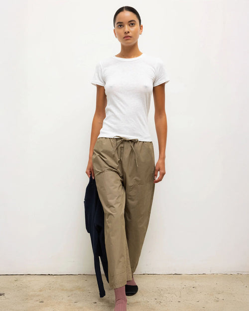 LAURA SLIM FIT TEE / WHITE