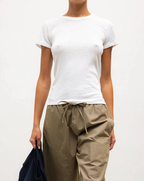 LAURA SLIM FIT TEE / WHITE