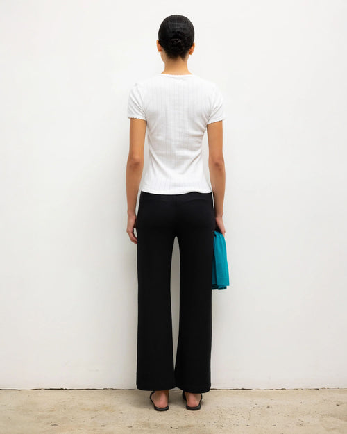 POINTELLE SLIM FIT TEE / WHITE