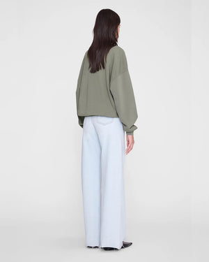 MILES SWEATSHIRT LETTERMAN / SAGE