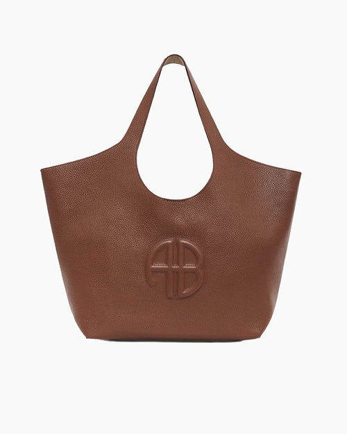 MEDIUM LILI TOTE / COGNAC PEBBLED