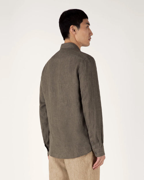 LINEN SHIRT / DUSK GREEN