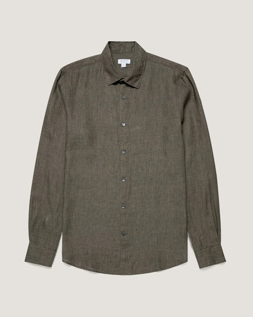 LINEN SHIRT / DUSK GREEN
