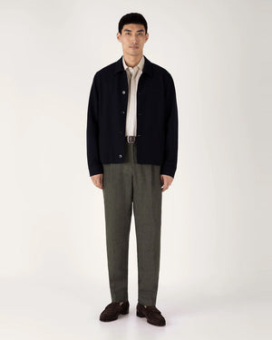 S/S VINTAGE STRIPE SHIRT / VINTAGE BLUE ECRU PINSTRIPE