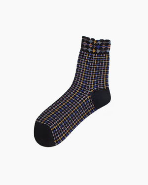 LINK UP KNITTED SOCKS / BLACK