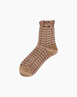 LINK UP SOCKS / BEIGE