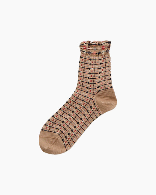 LINK UP SOCKS / BEIGE