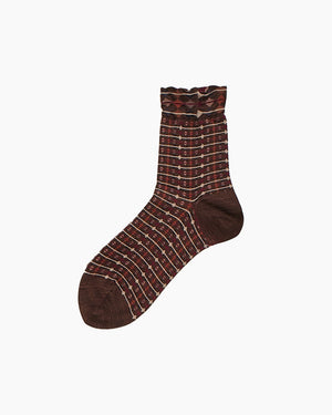 LINK UP SOCKS / BROWN