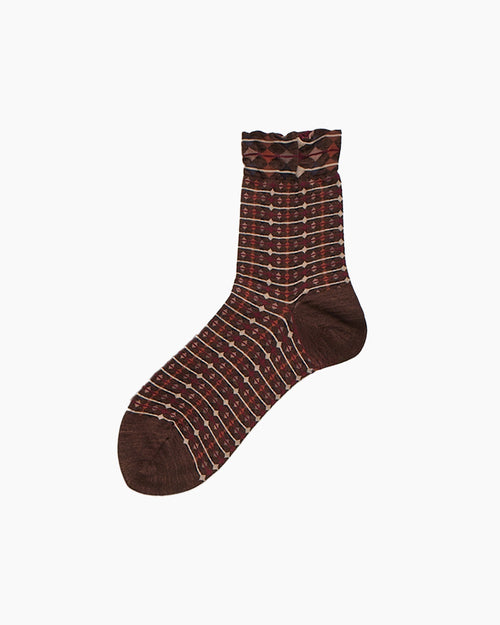 LINK UP SOCKS / BROWN