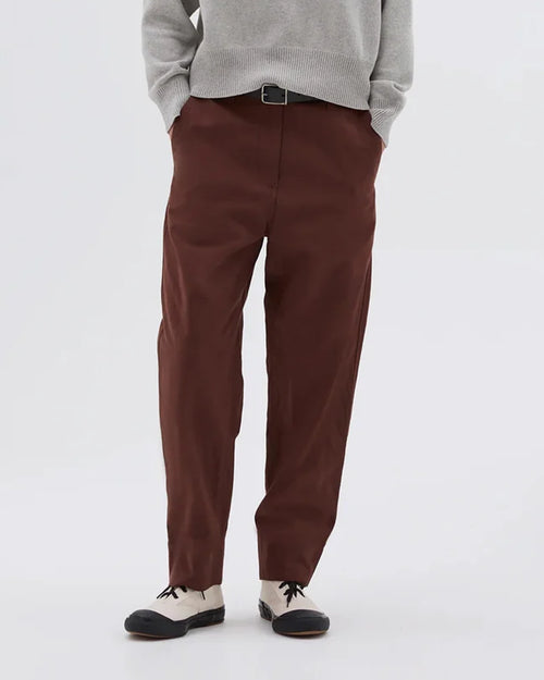 MHL TAPERED FLAT FRONT TROUSER / MINERAL