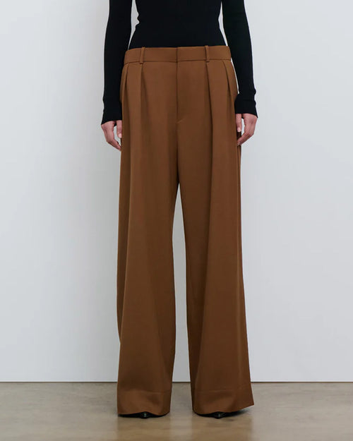 LOW RISE TROUSER / BROWN