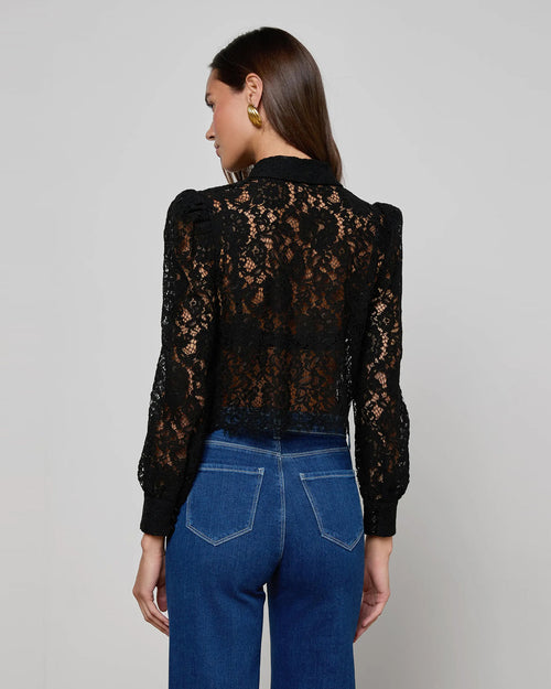 ANITA LACE BLOUSE / BLACK