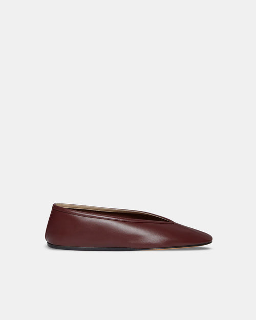 LUNA LEATHER SLIPPER / OXBLOOD