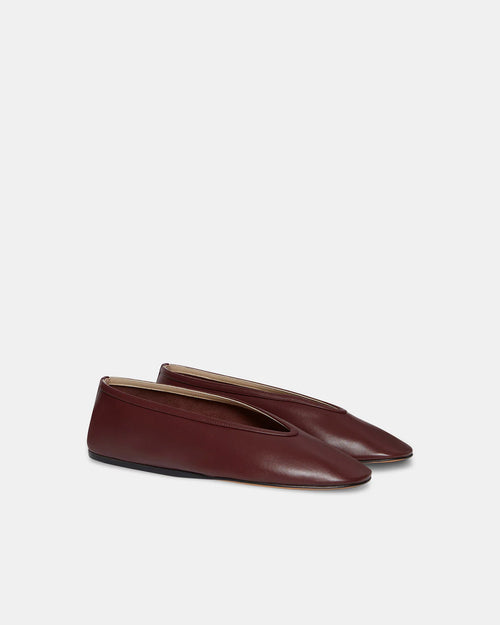 LUNA LEATHER SLIPPER / OXBLOOD