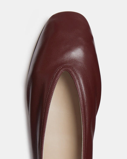 LUNA LEATHER SLIPPER / OXBLOOD