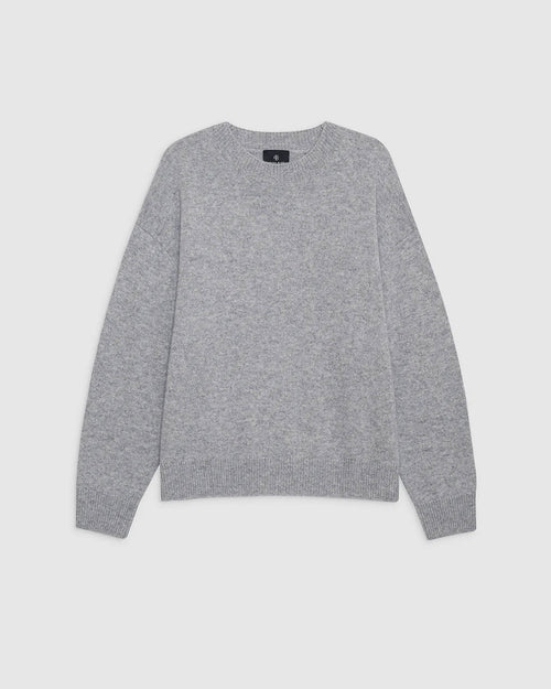 LEE CREW SWEATER / MEDIUM HEATHER GREY