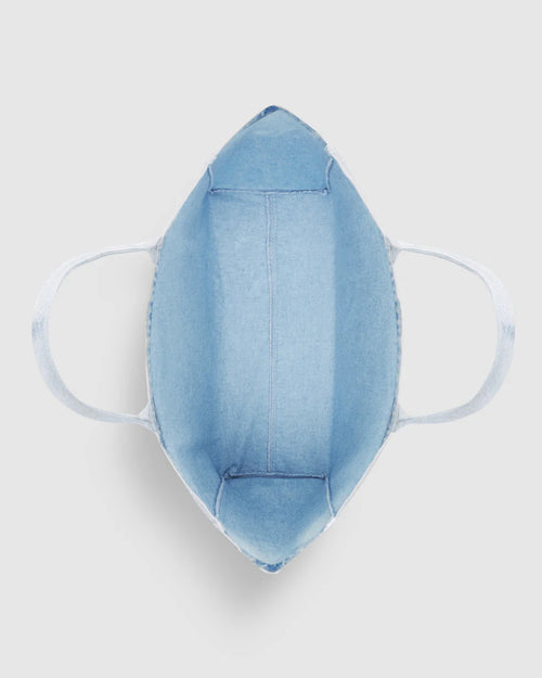 LEO DENIM TOTE / LUCID BLUE