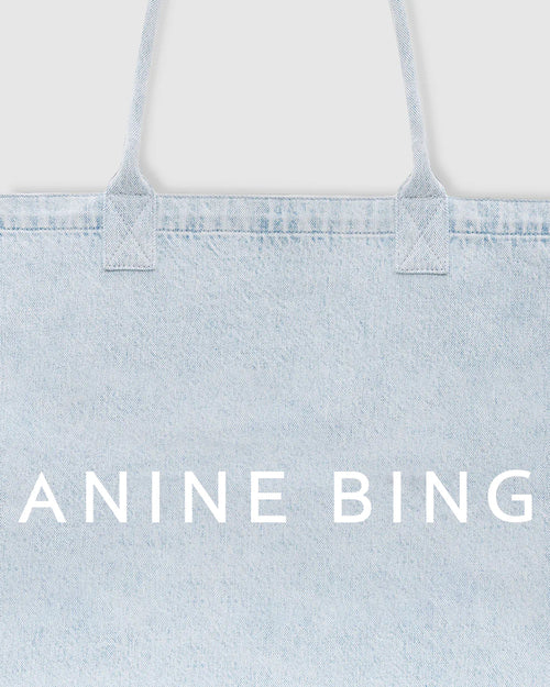 LEO DENIM TOTE / LUCID BLUE