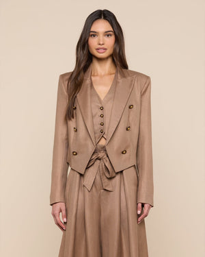 LILA BOXY BLAZER / BARLEY