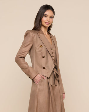 LILA BOXY BLAZER / BARLEY