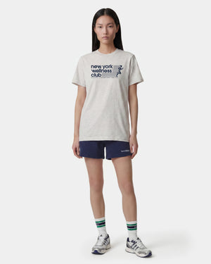 USA WELLNESS CLUB T-SHIRT / HEATHER GRAY