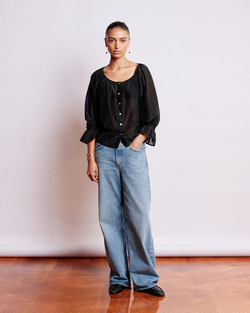 WINTER BON BLOUSE / BLACK