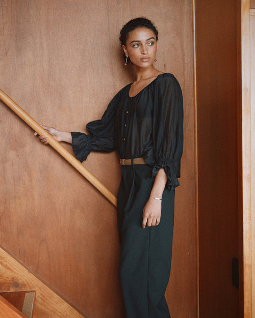 WINTER BON BLOUSE / BLACK