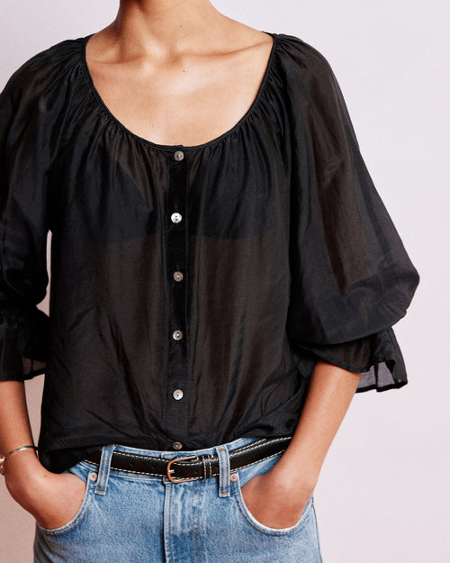 WINTER BON BLOUSE / BLACK