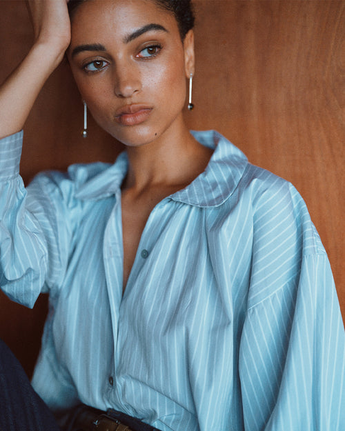 DUNE SHIRT / CLOUD GREY STRIPE