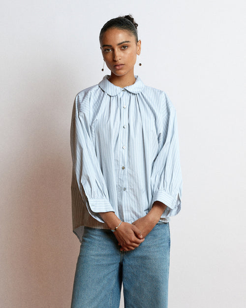 DUNE SHIRT / CLOUD GREY STRIPE
