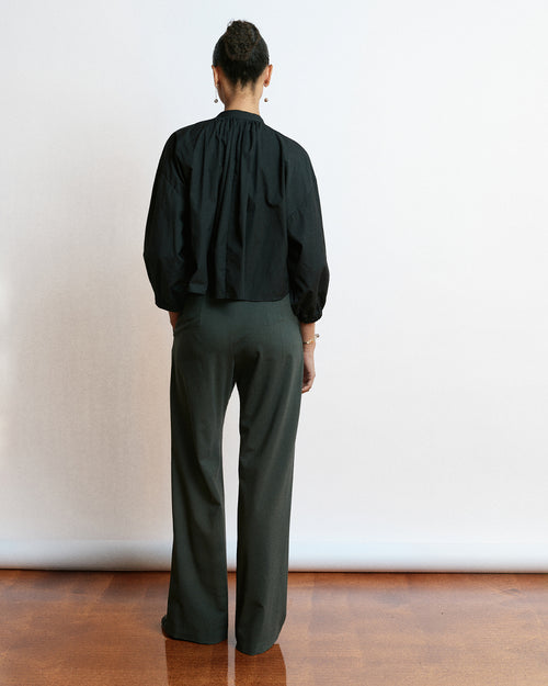 THE EASE TROUSER / GREY GREEN