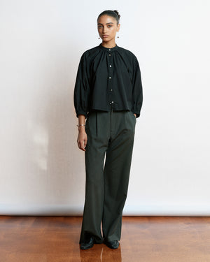 THE EASE TROUSER / GREY GREEN