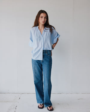 EVERYDAY BLOUSE / BLUE WHITE