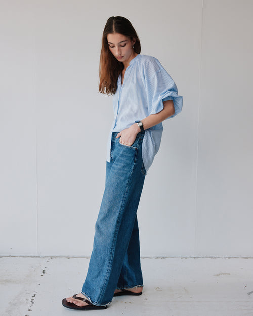 EVERYDAY BLOUSE / BLUE WHITE