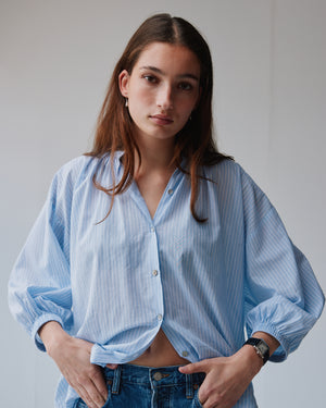 EVERYDAY BLOUSE / BLUE WHITE