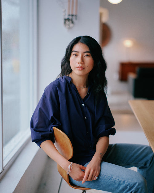 EVERYDAY BLOUSE / INDIGO NAVY