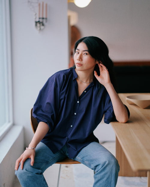 EVERYDAY BLOUSE / INDIGO NAVY