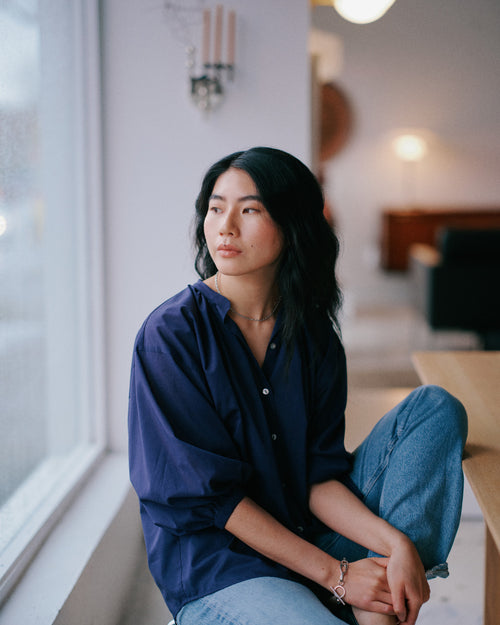 EVERYDAY BLOUSE / INDIGO NAVY