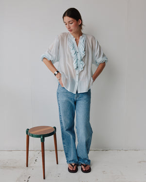JANE BLOUSE / FADED POWDER BLUE