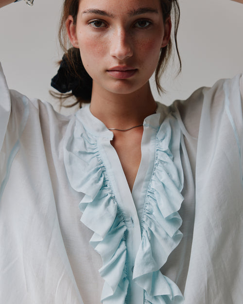 JANE BLOUSE / FADED POWDER BLUE