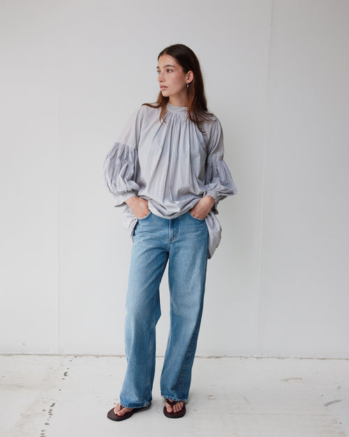 PREACHER MINI DRESS / PINSTRIPE