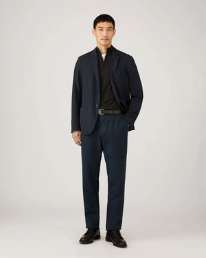 EXTRA FINE MERINO HALF ZIP NECK / CHARCOAL MELANGE