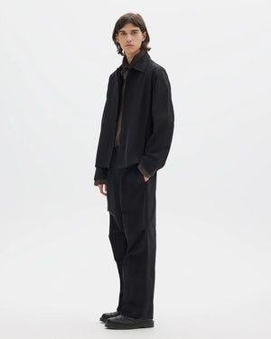 MHL BOXY OVERSHIRT / BLACK