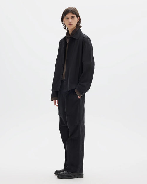 MHL BOXY OVERSHIRT / BLACK