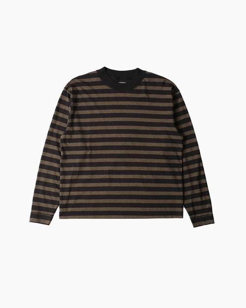 MHL CREW NECK MATELOT / OFF BLACK / BARK