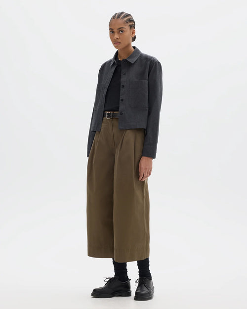 MHL DOUBLE POCKET SHIRT / CHARCOAL