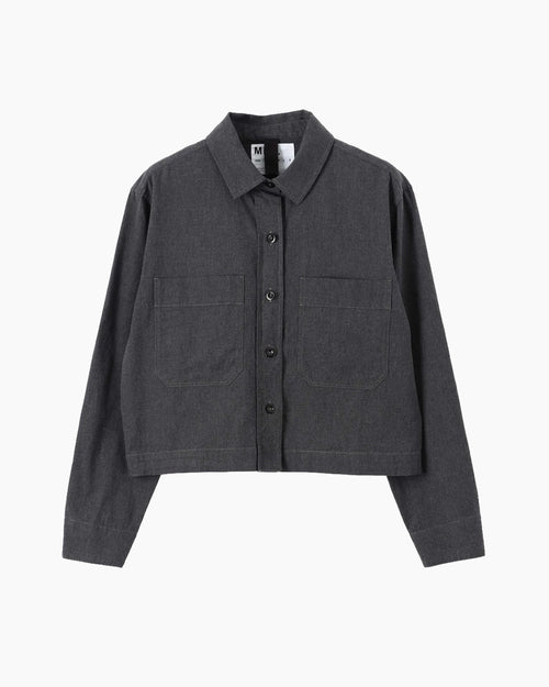 MHL DOUBLE POCKET SHIRT / CHARCOAL