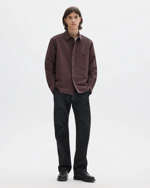 MHL OVERALL SHIRT / CHESTNUT / INK