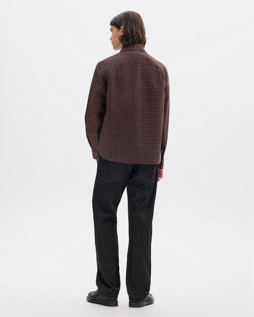 MHL OVERALL SHIRT / CHESTNUT / INK